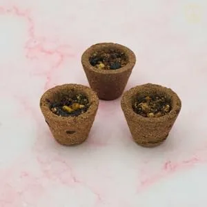 Guggal Dhoop Cups with Holder — Pack of 50, listing photograph 2