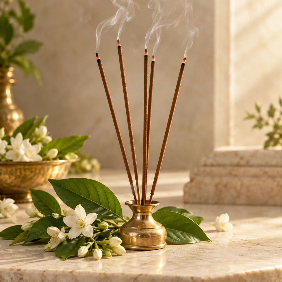 Herbal fragrance agarbatti