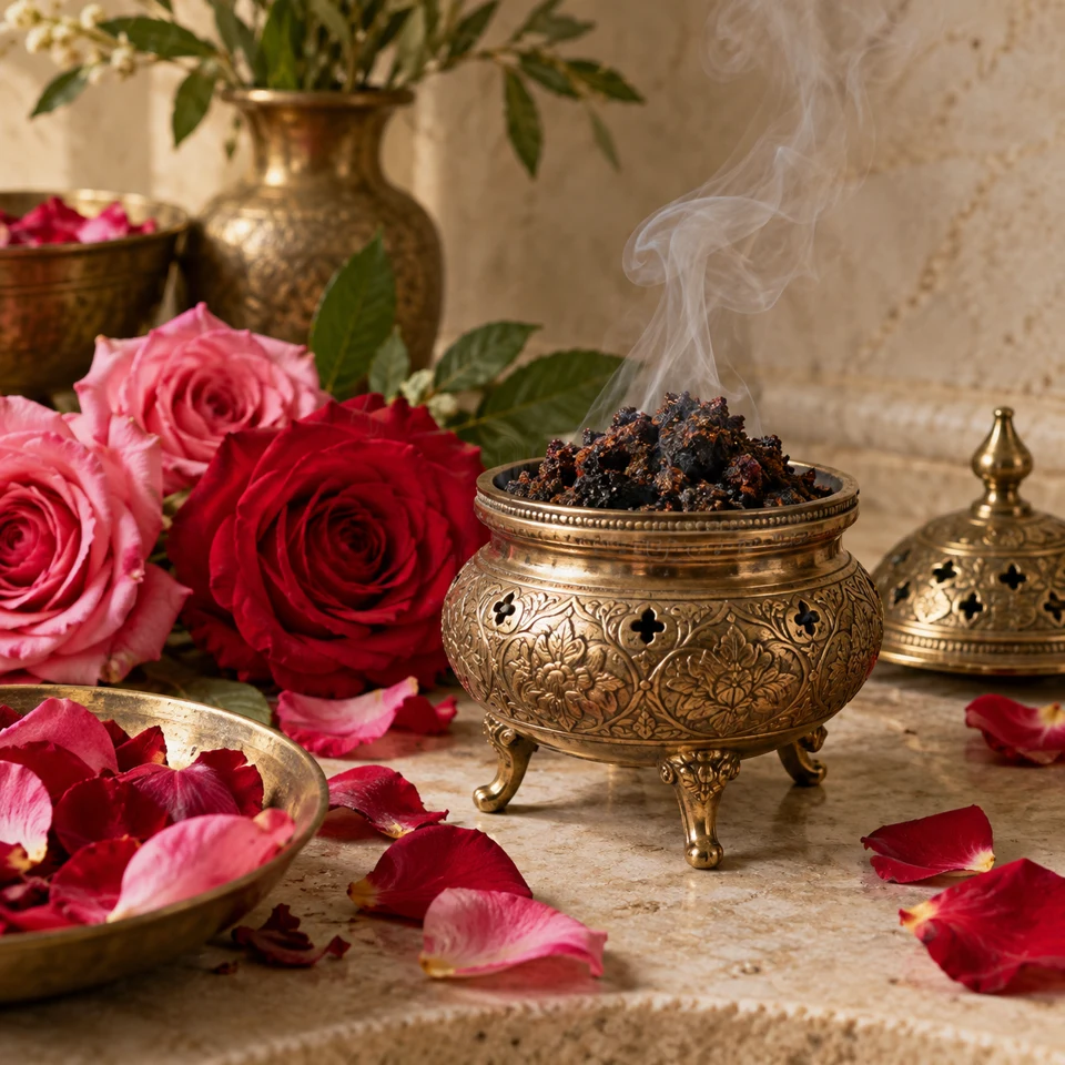 Rose · muattar incense