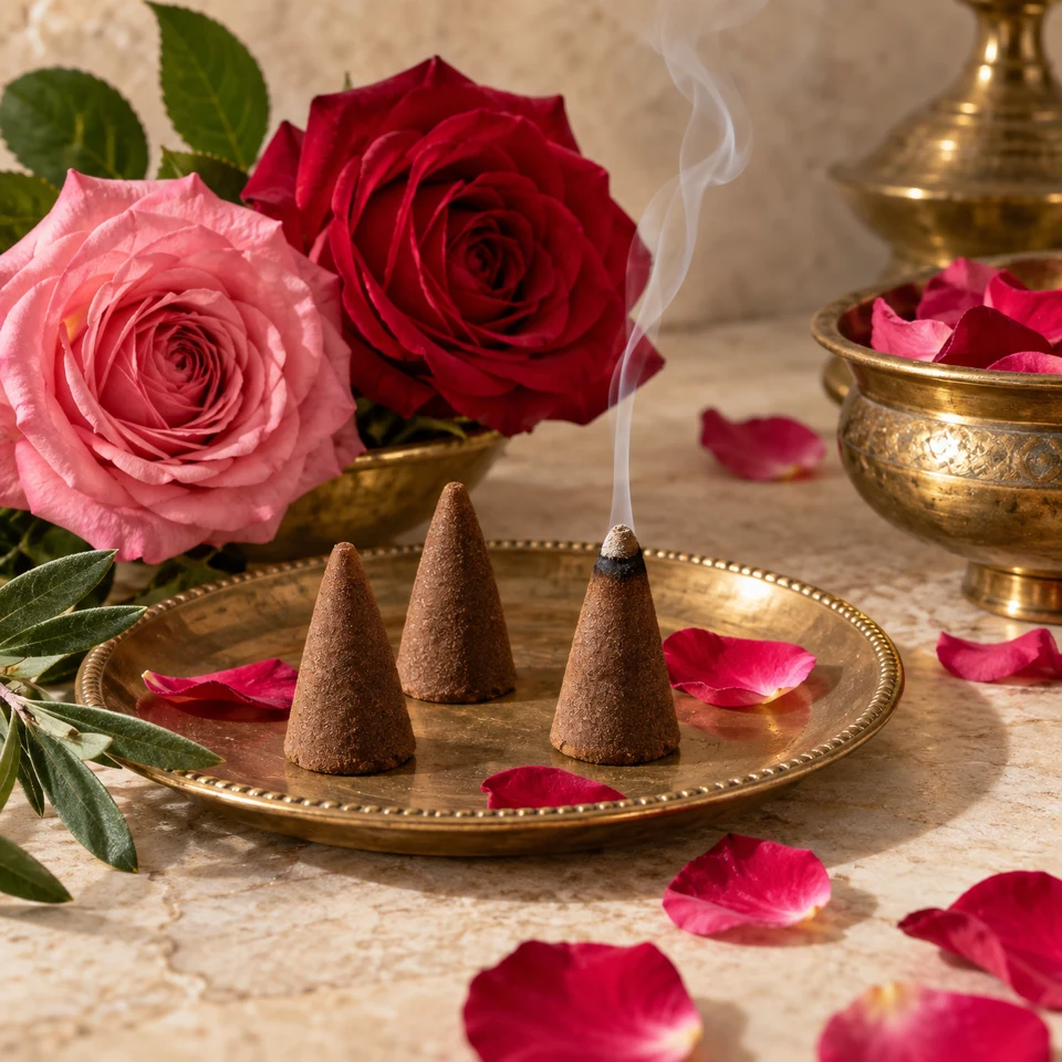 Rose · cone dhoop