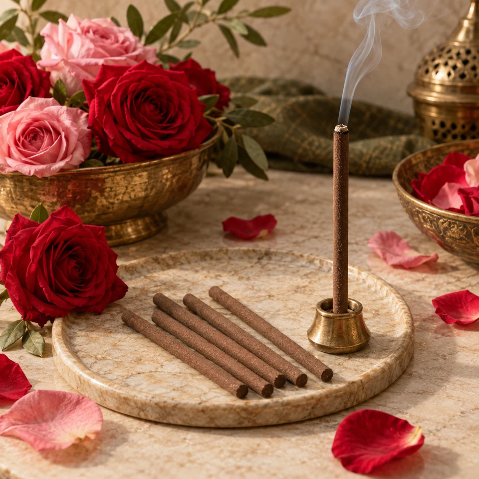 Rose · pencil dhoop