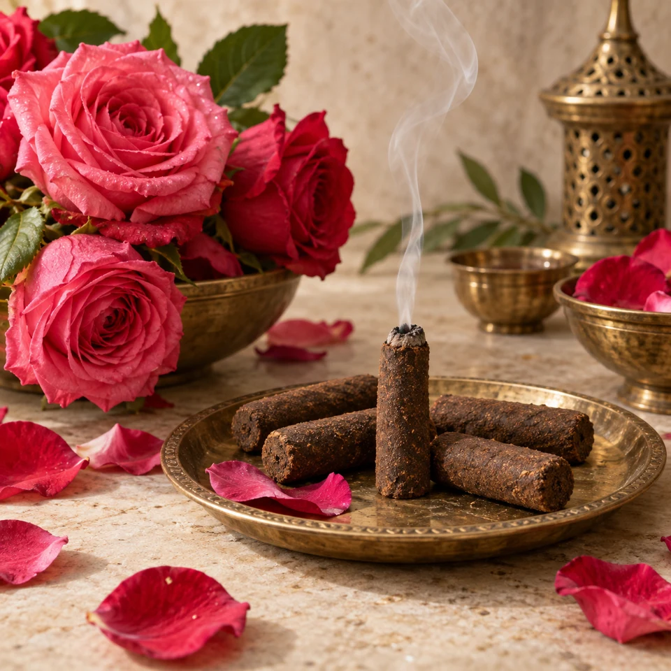 Rose · wet dhoop