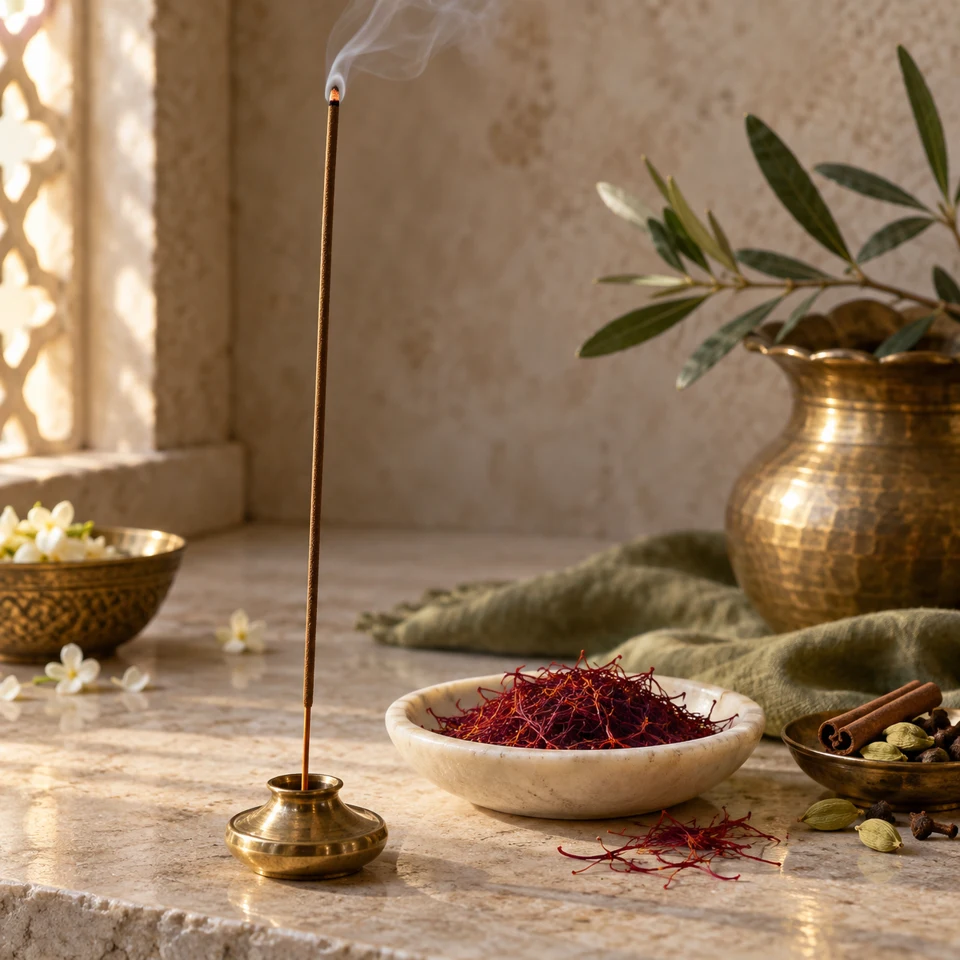 Saffron · long-burning agarbatti