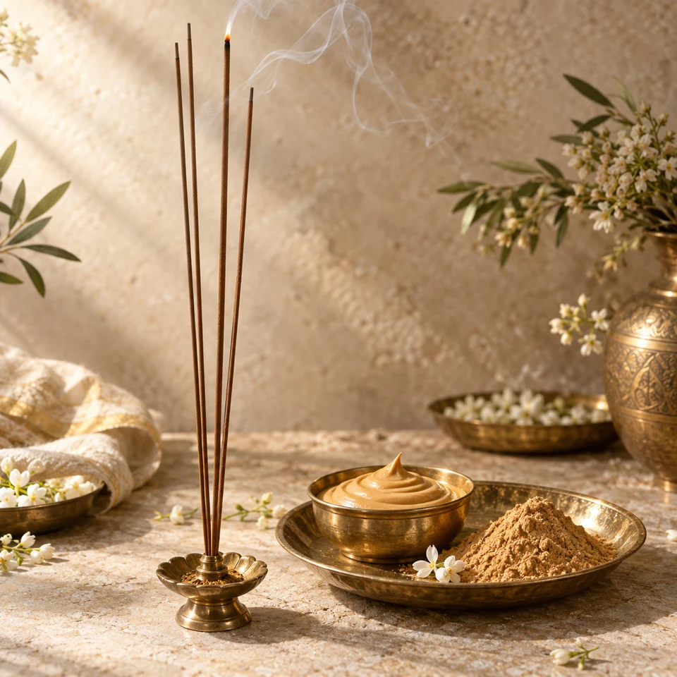 Sandal · long-burning agarbatti